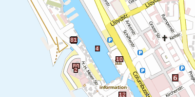 Neuer Hafen  Bremerhaven Stadtplan