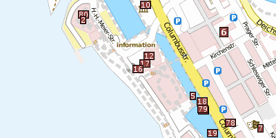 Stadtplan Atlantic Hotel Sail City Bremerhaven